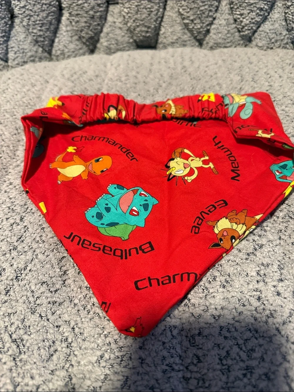 Handmade Pokémon elastic dog bandana